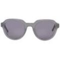 TOM TAILOR Unisex Sonnenbrille halbrunder Rahmen, grau, Uni, Gr. ONESIZE