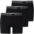 TOM TAILOR Herren Long Pants im 3er-Pack, schwarz, Gr. S/4