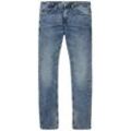 TOM TAILOR DENIM Herren Piers Slim Jeans, blau, Logo Print, Gr. 30/34