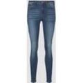 TOM TAILOR DENIM Damen Jona Extra Skinny Jeans mit recyceltem Polyester, blau, Uni, Gr. 26/30