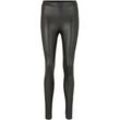 TOM TAILOR DENIM Damen Leggings in Lederoptik, schwarz, Gr. XXL