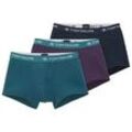 TOM TAILOR Herren Kurze Boxer im 3er-Pack, lila, Uni, Gr. 4