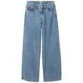 TOM TAILOR Mädchen Wide Leg Jeans, blau, Uni, Gr. 134