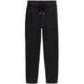 TOM TAILOR DENIM Damen Basic Joggpants, schwarz, Uni, Gr. S