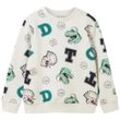 TOM TAILOR Jungen Allover Print Sweatshirt mit Bio-Baumwolle, beige, Gemustert, Gr. 128/134