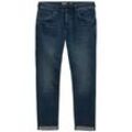 TOM TAILOR DENIM Herren Superflex Aedan Straight Jeans, blau, Uni, Gr. 32/36