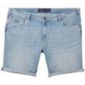 TOM TAILOR Herren Plus - Jeansshorts, blau, Uni, Gr. 46