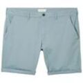 TOM TAILOR Herren Plus - Chino Shorts, grün, Uni, Gr. 46