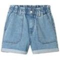 TOM TAILOR DENIM Damen Relaxed Jeans Shorts, blau, Uni, Gr. XS