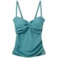 TOM TAILOR Damen Tankini-Top, grün, Uni, Gr. 36C