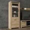 Highboard FORTE Sideboards Gr. B/H/T: 77cm x 191,7cm x 42,2cm, braun (mauvella eiche / cabezone eiche)