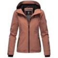 Outdoorjacke MARIKOO "Brombeere" Gr. S, orange (terracotta) Damen Jacken sportliche Übergangsjacke mit Kapuze