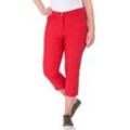 Caprihose KJBRAND "Betty 7/8" Gr. 46, N-Gr, rot, Damen, Web, Obermaterial: 60% Baumwolle, 37% Polyamid, 3% Elasthan, Hosen