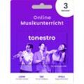 tonestro Gutscheinkarte für 3 Monate Online Unterricht