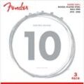 Fender E-Gitarren Saiten Super 250R 10-46 3-Pack Nickel Plated Steel