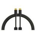 DJ TECHTOOLS Chroma Cable USB-C to C, black - 1,0 m, gerader Stecker