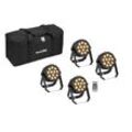 Eurolite Set 4x LED PARty Spot Silent RGB/WW mit Softbag