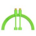 DJ TECHTOOLS Chroma Cable USB-C to C,green - 1,0m, gerader Stecker