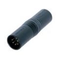 Neutrik NA5MM-B Adapter 5-pol XLR male,schwarz