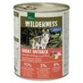 REAL NATURE WILDERNESS Nassfutter für Hunde Adult Great Outback Kaninchen, Känguru & Rind 6x800 g