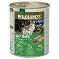 REAL NATURE WILDERNESS Nassfutter für Hunde Adult Deep Forest Wildschwein mit Hirsch 24x800 g