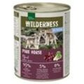 REAL NATURE WILDERNESS Nassfutter für Hunde Junior Pure Horse Pferd 24x800 g