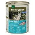 REAL NATURE WILDERNESS Nassfutter für Hunde Adult Fresh Water Hering, Lachs & Ente 12x800 g