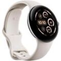 Smartwatch GOOGLE "Pixel Watch 3 45mm WIFI", weiß (porcelain, silber), Smartwatches