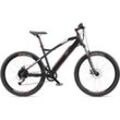 E-Bike TELEFUNKEN "Aufsteiger M924" E-Bikes Gr. 48 cm, 27,5 Zoll (69,85 cm), grau (anthrazit, rot) Mountainbike MTB Elektrofahrrad, Damen Herren, 27,5 29 Zoll, Pedelec