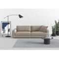 Big-Sofa TRENDMANUFAKTUR "Bourbon, Designsofa", grau (taupe grau), B:264cm H:84cm T:111cm, 100% Polyester, Sofas, mit extra hohem Sitzkomfort, in trendigem Cord Bezug erhältlich