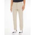 Chinohose TOMMY HILFIGER "CHINO HARLEM PO DRW STRCTRE GMD", Herren, Gr. 32, Länge 32, beige (classic beige), Web, Obermaterial: 97% Baumwolle, 3% Elasthan, casual, Hosen