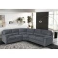 Ecksofa EGOITALIANO "Doris, modernes Designerecksofa in hochwertigen Microfaserqualitäten", grau (charcoal), B:266cm H:90cm T:246cm, Luxus-Mikrofaser BLUSH (100% Polyester) ist ein innovatives Mikrofasergewebe mit wasser- und fleckenabweisenden Eigenschaften. Sie verhindert das Eindringen von Flüssigkeiten und Ölen in das Textilgewebe. Mit einer neutralen Seifenlösung können Flecken von Kaffee, Te