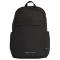 Rucksack TOMMY HILFIGER "Men TH ELEMENT BACKPACK Backpack" Gr. B/H/T: 30 cm x 45 cm x 15 cm, schwarz (black) Damen Rucksäcke Freizeitrucksack, Freizeitbag, Schulrucksack mit Logoschriftzug