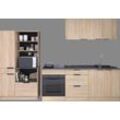 Schrank-Set PARISOT Kastenmöbel-Sets Gr. Buffet mit viel Strauraum, offen und geschlossen, mit Kabelurchlass-Hängeschrank B60 x H58 x T35cm, mit zwei Fächern hinter einer Tür-Hängeschrank B80 x H58 x T35cm, mit zwei Fächern hinter zwei Türen-Unterschrank B60 x H86 x T60cm, mit drei Schubkästen-Unterschrank B80 x H86 x T60cm, mit zwei Fächern hinter zwei Türen-Unterschrank B60 x H86 x T60cm, für Ba