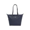 Shopper TOMMY HILFIGER "Women POPPY REFORM TOTE Tote" Gr. B/H/T: 45cm x 32cm x 15cm, blau (space blau) Damen Taschen Tasche