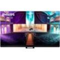 PHILIPS OLED-Fernseher, G (A-G), Fernseher, schwarz, 77