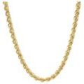 Goldkette LUIGI MERANO "Kordelkette, hohl, Gold 585", gold, Halsketten, Damen, 50cm, Gelbgold 585