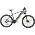 E-Bike ZÜNDAPP "Z808" E-Bikes Gr. 48 cm, 27,5 Zoll (69,85 cm), schwarz (grün, schwarz) Pedelec, Elektrofahrrad für Damen u. Herren, MTB, Mountainbike