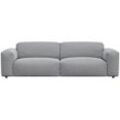 3-Sitzer FLEXLUX "Lucera Sofa, super bequem durch hochwertigen Sitzaufbau mit Kaltschaum", grau (sophisto grau), B:252cm H:73cm T:102cm, 100% Polyester, Sofas, modern & anschmiegsam, Designsofa