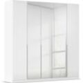 Drehtürenschrank RAUCH "Kleiderschrank Kleiderschränke Schrank Garderobe AGORDO mit Glasfront", weiß (alpinweiß), B:226cm H:229cm T:54cm, Holzwerkstoff, Schränke, durchdachte Innenausstattung, in 6 Breiten und 2 Höhen MADE IN GERMANY