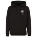 Sweatshirt DEF "DEF Herren Anti Corona Hoody", Herren, Gr. 3XL, schwarz, 65% Baumwolle, 35% Polyester, bedruckt, Sweatshirts