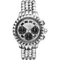 Chronograph THOMAS SABO "REBEL AT HEART CHRONOGRAPH", silber (silberfarben), Armbanduhren, Herren, Quarzuhr, Armbanduhr, Herren, Stoppfunktion, Datum, Saphirbeschichtung