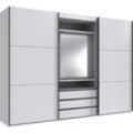 Schwebetürenschrank WIMEX "Magic by fresh to go", weiß, B:300cm H:216cm T:65cm, Schränke, mit drehbarer Spiegeltür