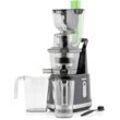 PRINCESS Entsafter "202045", silber (silberfarben), B:15,8cm H:49,6cm T:22,5cm, Entsafter, Easy Fill Slow Juicer – Extra großer Fülltrichter – Hoher Saftertrag