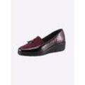 Slipper CLASSIC Gr. 36, rot (bordeaux), Damen, Nubukleder, Lackleder, Schuhe