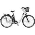 E-Bike TELEFUNKEN "Multitalent RC830" E-Bikes Gr. 48 cm, 28 Zoll (71,12 cm), weiß Pedelec, Elektrofahrrad für Damen u. Herren, Cityrad