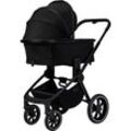 Kombi-Kinderwagen MOON "Resea+", schwarz (onyx), Baby, Polyester, Kinderwagen, mit Sportsitz