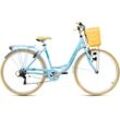 Cityrad KS CYCLING "Cantaloupe" Gr. 48, blau (blau, blau), Fahrräder, 48cm, 28 Zoll (71,12cm), für Damen, Kettenschaltung