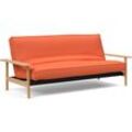 Schlafsofa INNOVATION LIVING ™ "Balder Sofa, Bettfunktion, Relaxsofa, Design mit hohem Komfort", braun (rust), B:230cm H:92cm T:100cm, 100% Recycled Polyester, Sofas, Rückenlehne 3-fach verstellbar, Dauerschläfer