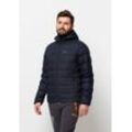 Daunenjacke JACK WOLFSKIN "ATHER DOWN HOODY M", Herren, Gr. XXXL (60), blau (night, blau), OBERSTOFF: 100% POLYESTER; FUTTER: 100% POLYESTER; FÜLLUNG: 90% ENTENDAUNEN, 10% FEDER;, Jacken